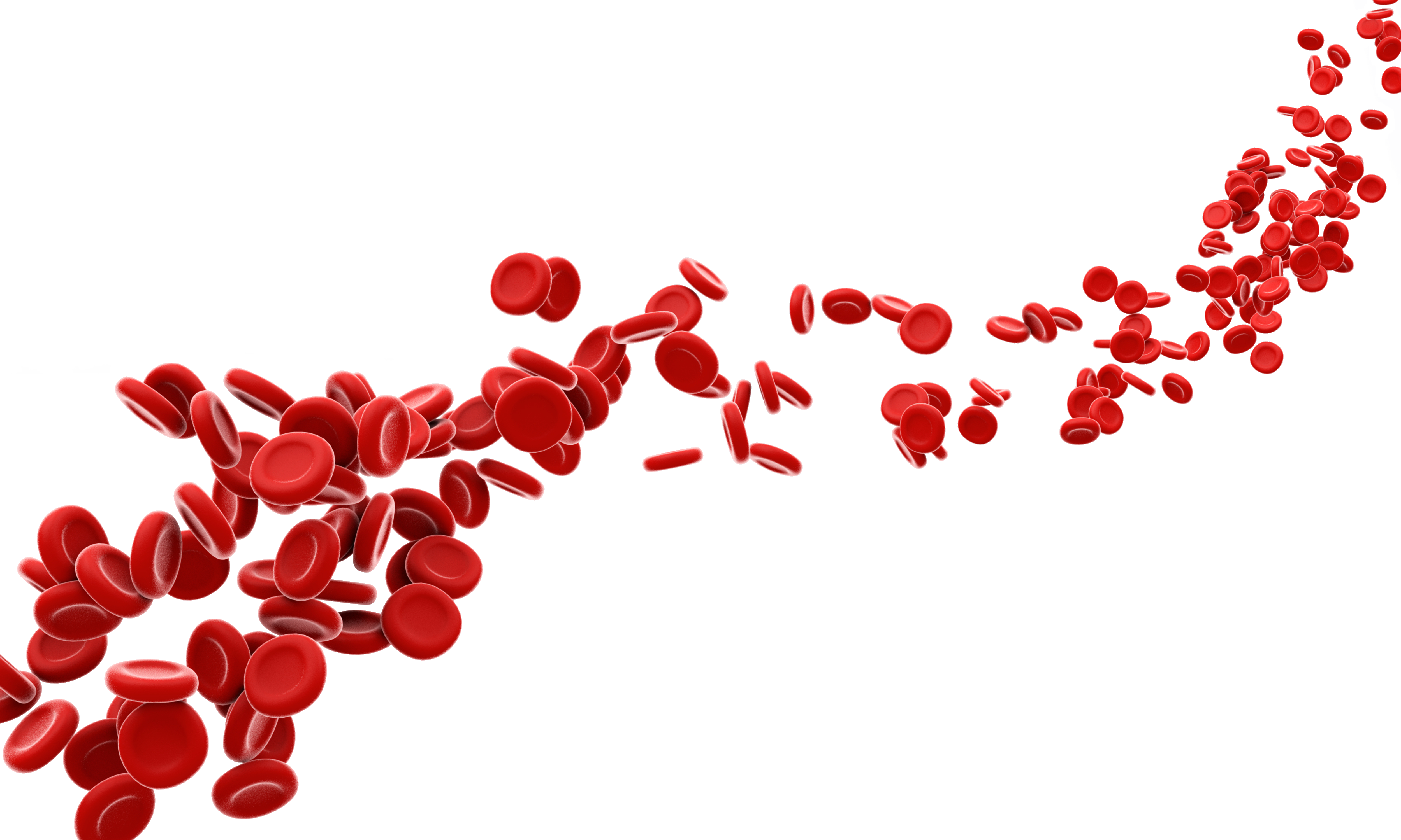 Representasjon av erytrocytter i blodbanen